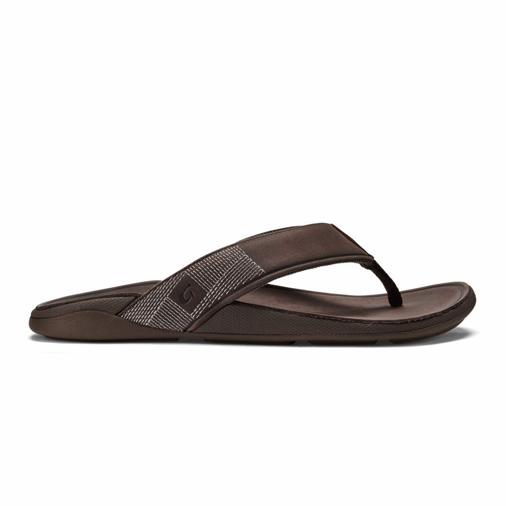 Sandalias Olukai Tuahine - Chanclas Hombre Cafes 20478-236